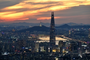 노을진 서울의 야경.