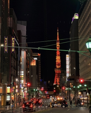 도쿄 롯폰기의 아름다운 밤거리